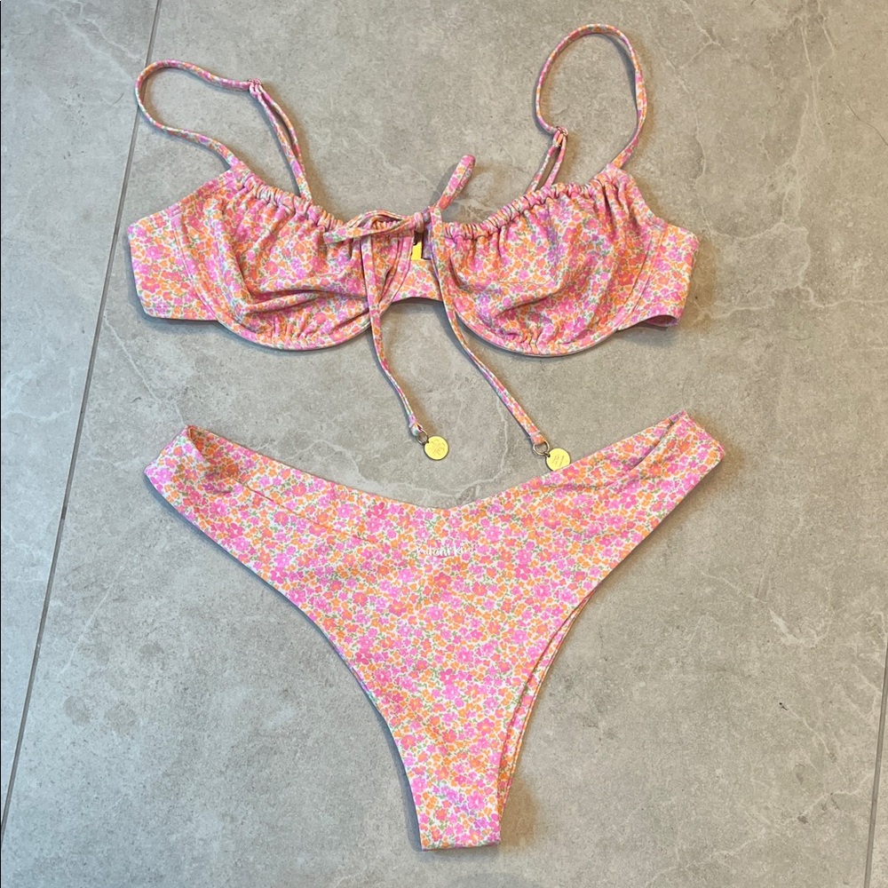 Floral Pink Bikini Set